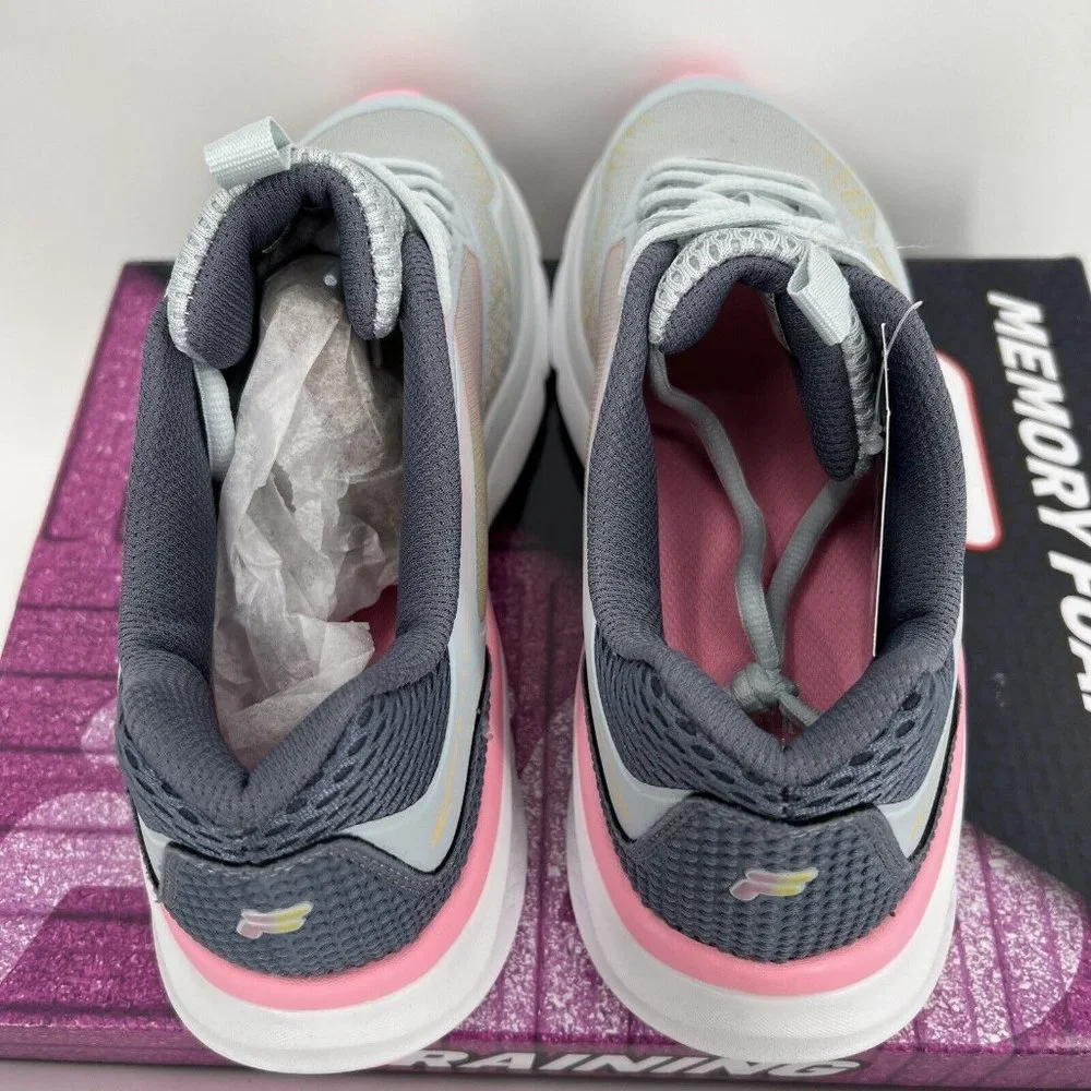 FILA Women's Memory Trexler 3 Running Shoes sz 10 Gray/Pink/Blue 5RM01888-414